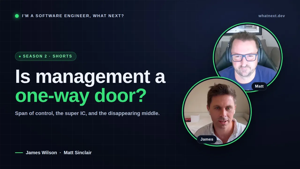 Is Software Engineering Management a One-Way Door?